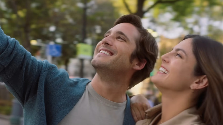 Diego Boneta and Monica Barbaro in At Midnight