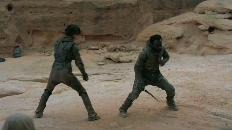 Timothée Chalamet fight in Dune