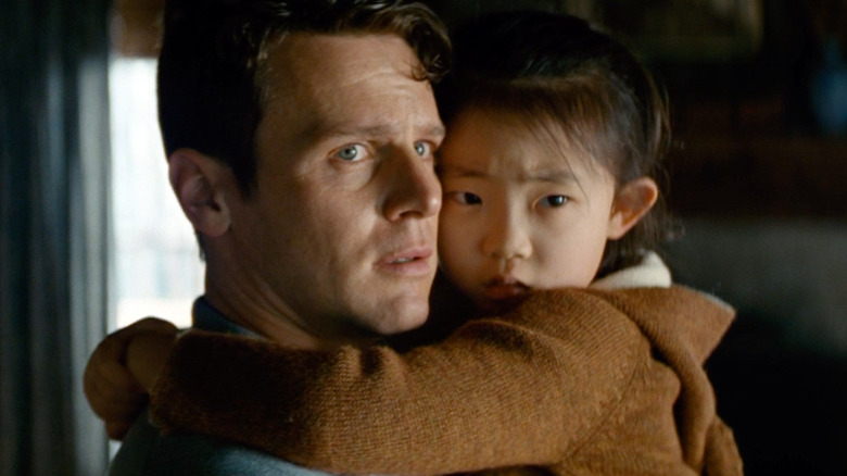 Jonathan Groff and Kristen Cui in Knock at the Cabin