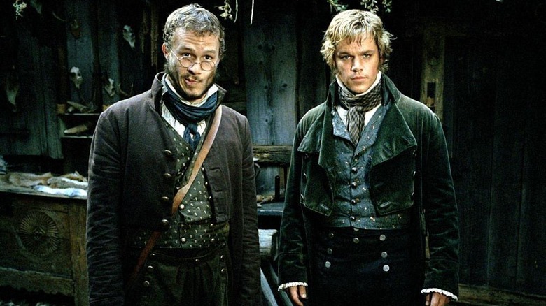 Heath Ledger and Matt Damon in medieval clothes