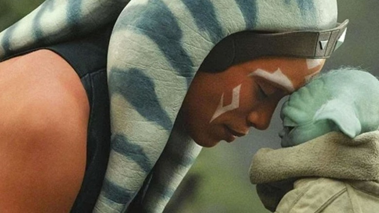 Ahsoka communes with Baby Yoda