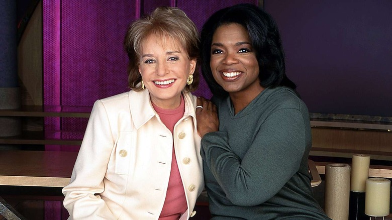 Barbara Walters and Oprah Winfrey