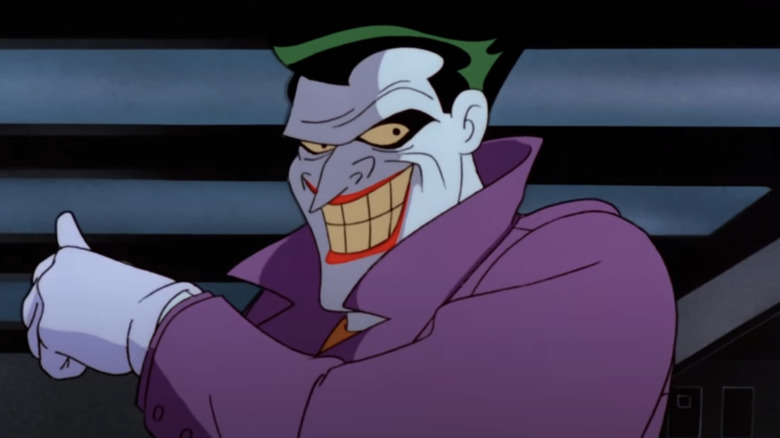 The Joker delivers a sinister smile in Batman The Animated Series