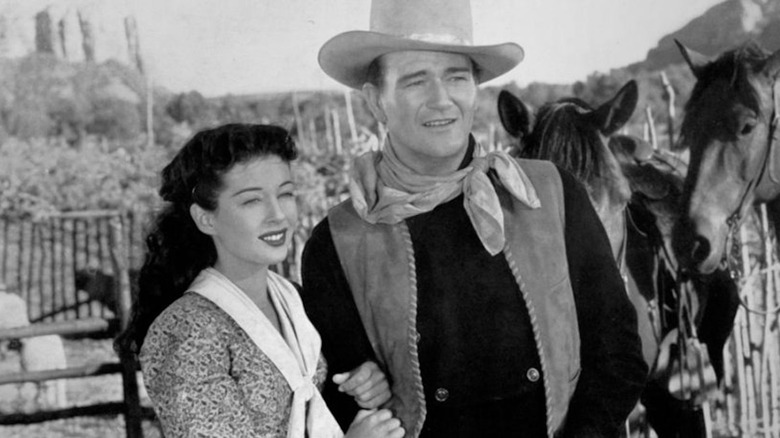 John Wayne and Gail Russell in Angel and the Badman