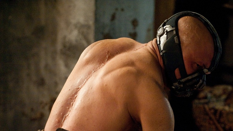 Tom Hardy as DC villain Bane in The Dark Knight Rises