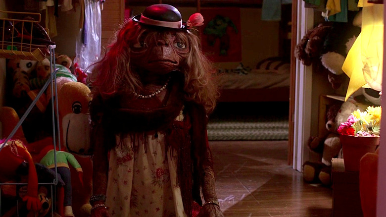 E.T. all dressed up in the childrens' bedrooms