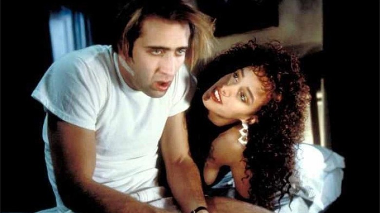 Nicolas Cage and Jennifer Beals in "Vampire's Kiss."
