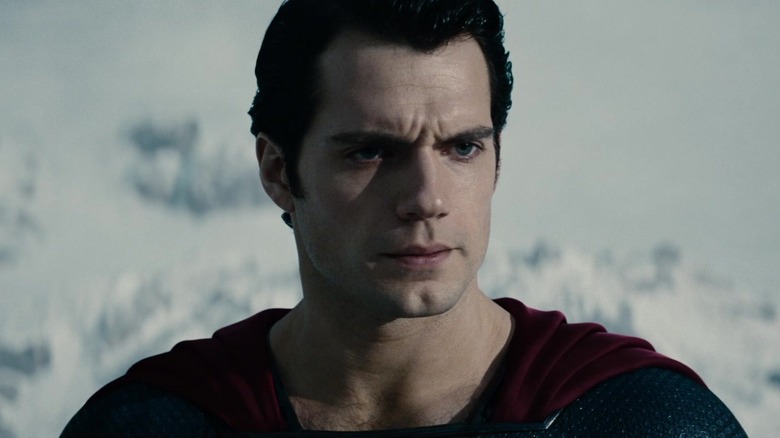 Henry Cavill's Superman looks intense in a snowy setting in Man of Steel