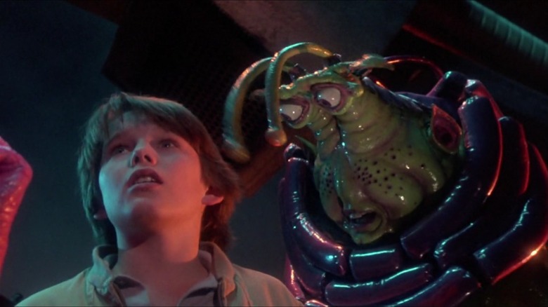 Ethan Hawke and a green alien in Explorers