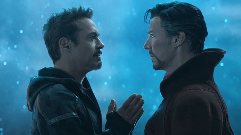 Iron Man talks to Doctor Strange in Avengers: Infinity War