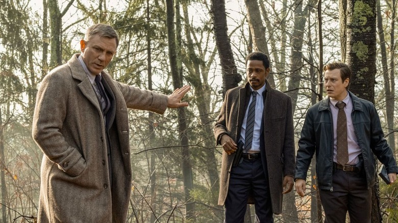 Daniel Craig, Lakeith Stanfield, and Noah Segan in Knives Out