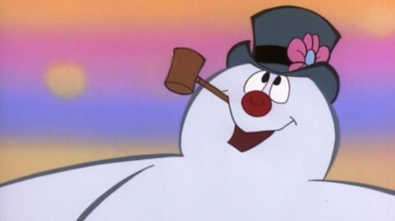Frosty The Snowman's Snowman smiling