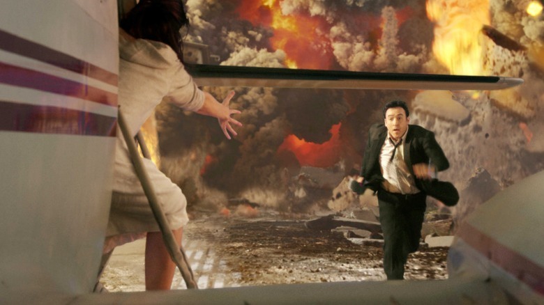 John Cusack escapes explosion 2012