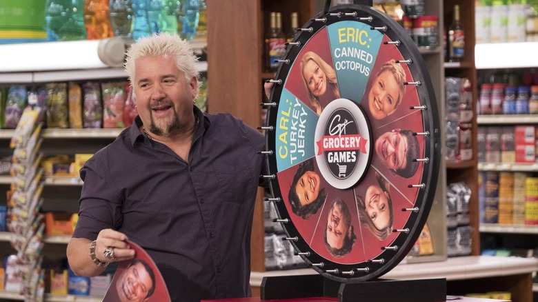 Guy Fieri hosting Guy's Grocery Games