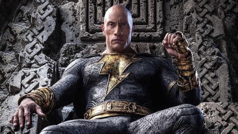 Black Adam movie throne 