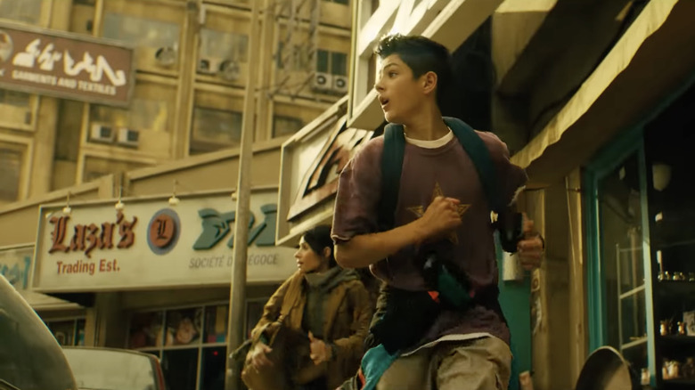 Black Adam Trailer Kid Running Street