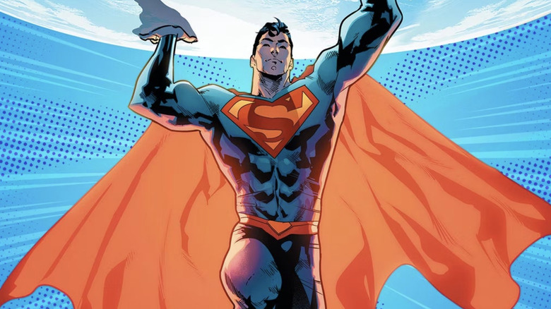 DC Comics Superman lifting the world