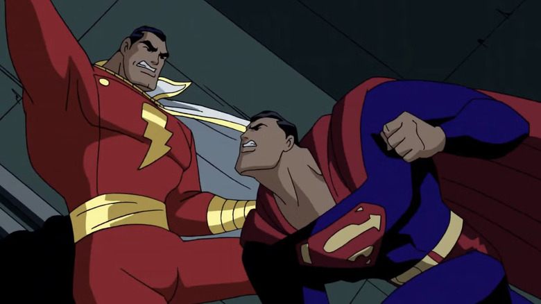 Justice League Unlimited Clash Captain Marvel vs Superman