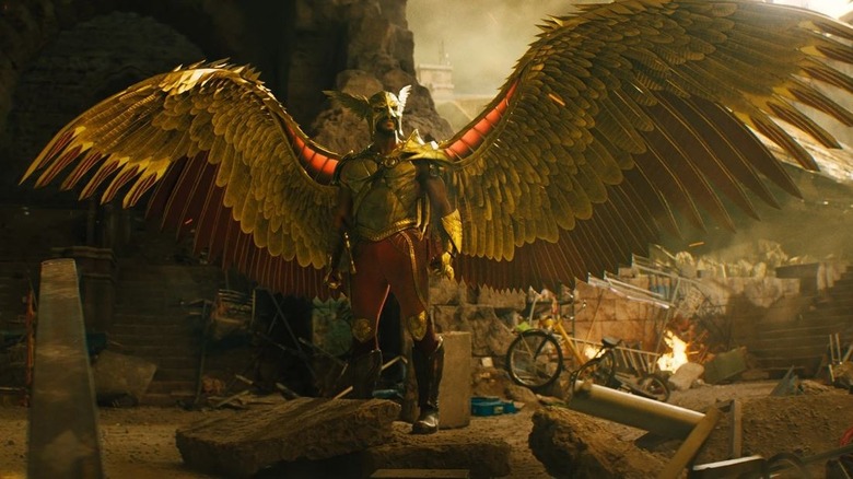 Hawkman spreads his wings