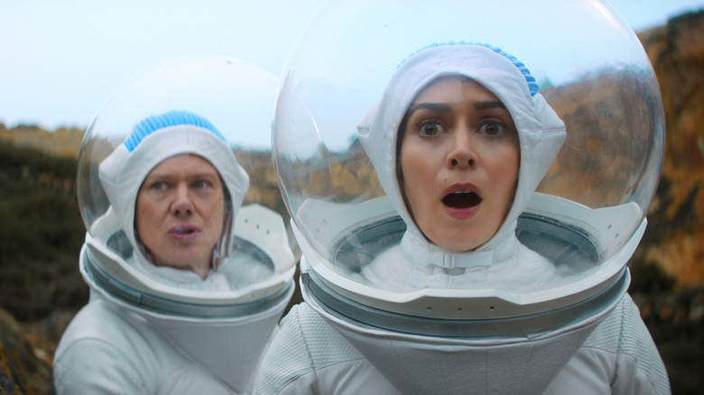 James and Nanette in space suits in Black Mirror season 7