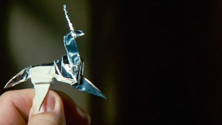 Origami unicorn in Blade Runner