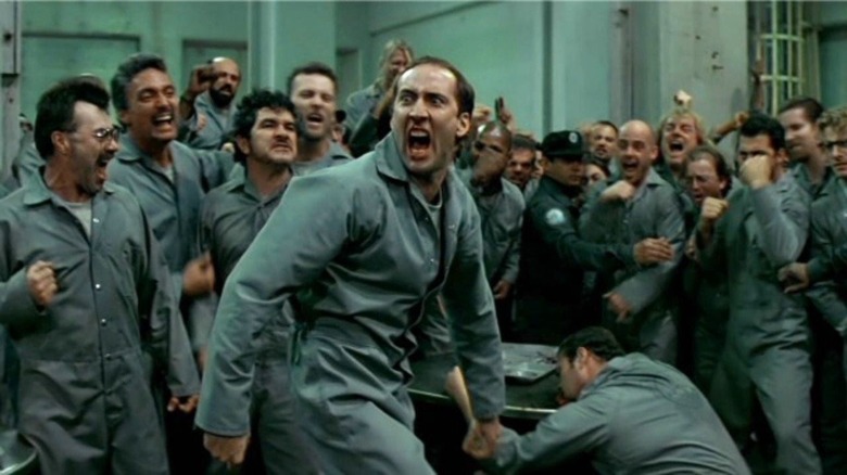 Nicolas Cage screaming in Face/Off