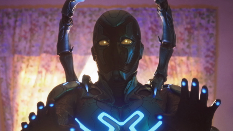 Blue Beetle movie suit 