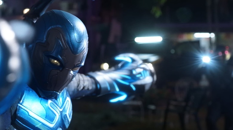 Blue Beetle movie suit 