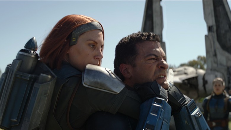 Katee Sackhoff and Simon Kassianides on The Mandalorian