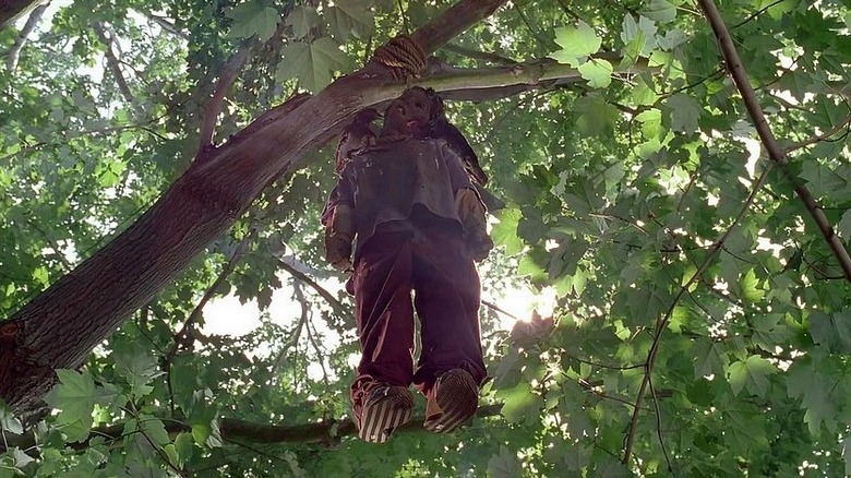 Fake hanging boy in tree on Bones