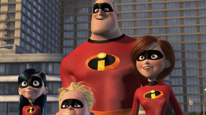 The Incredibles smiling together