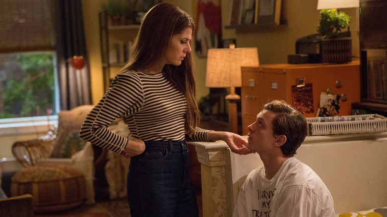 Aunt May and Peter Parker in Spider-Man: No Way Home