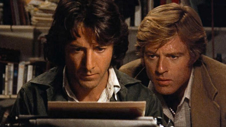 Dustin Hoffman and Robert Redford in All the President's Men