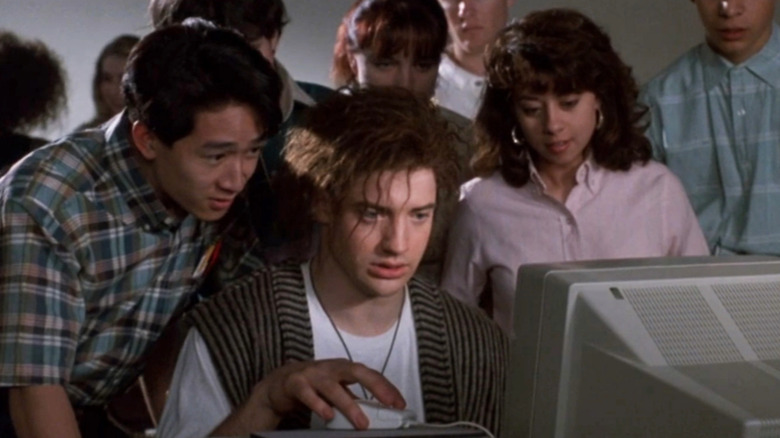 Ke Huy Quan and Brendan Fraser in Encino Man