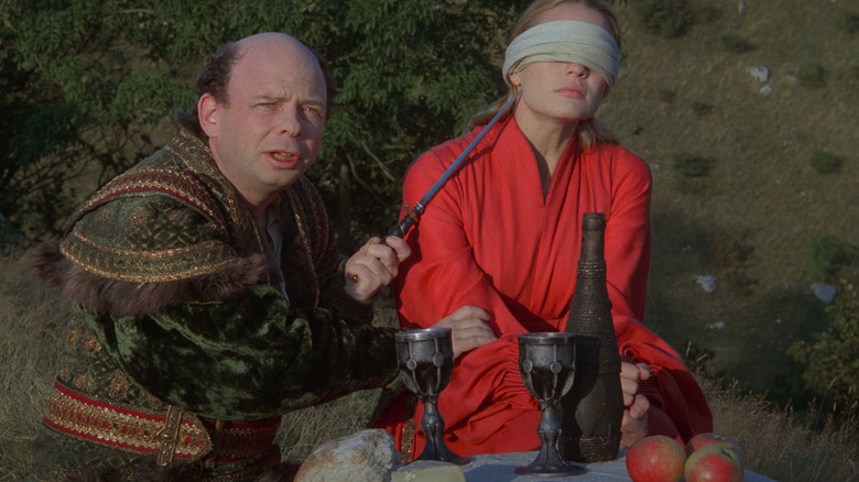 Wallace Shawn and Robin Wright in Princess Bride