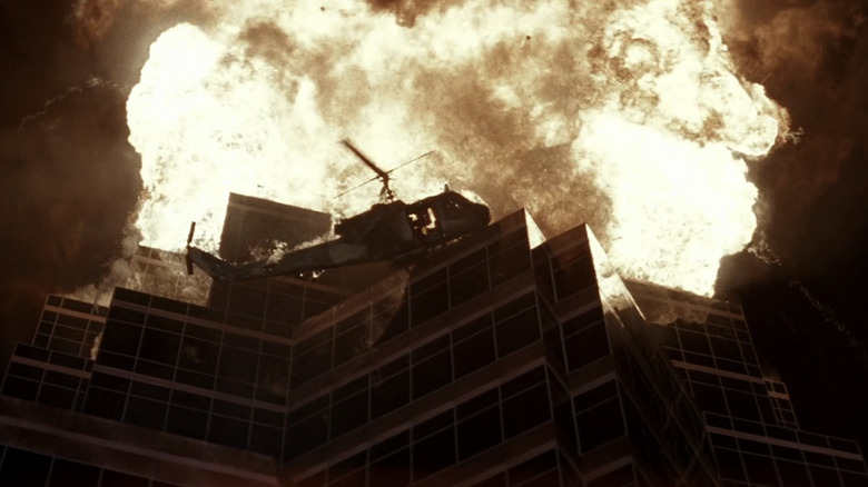 The explosion of Nakatomi Plaza in Die Hard