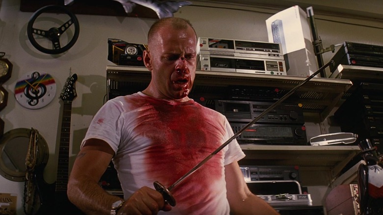 Pulp Fiction Bruce Willis with sword