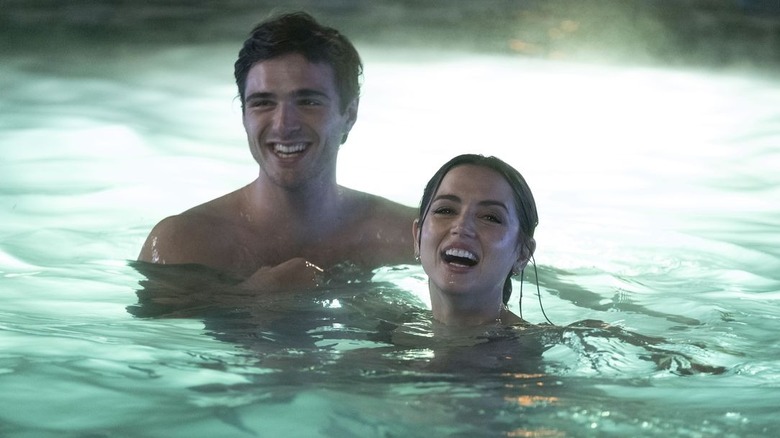 Ana de Armas Jacob Elordi swimming Deep Water