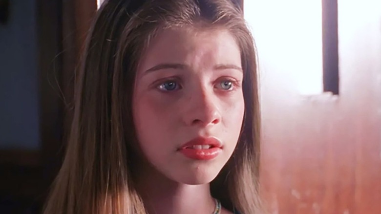 Michelle Trachtenberg is glassy-eyed as Dawn Summers in Buffy the Vampire Slayer