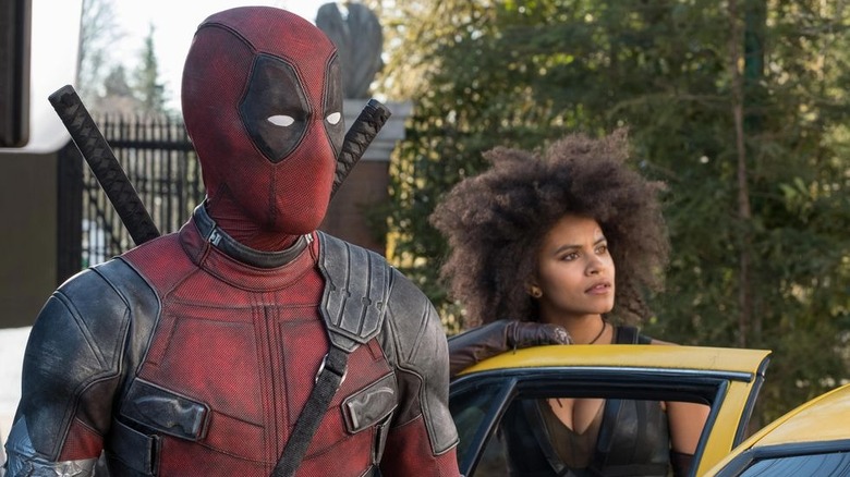 Ryan Reynolds and Zazie Beetz in Deadpool 2