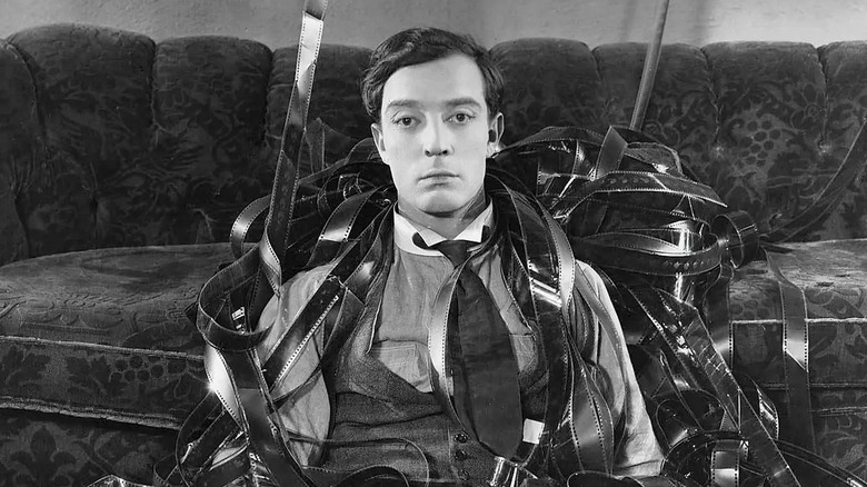 Buster Keaton in Sherlock Jr. 