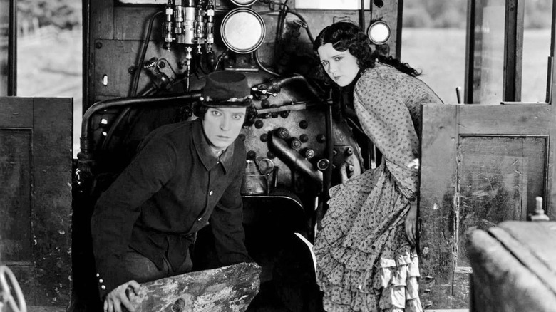 Buster Keaton and Marion Mack in 'The General'