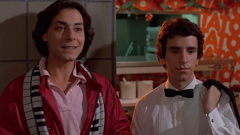 Robert Romanus and Brian Backer as Mike Damone and Mark "Rat" Ratner in Fast Times at Ridgemont High