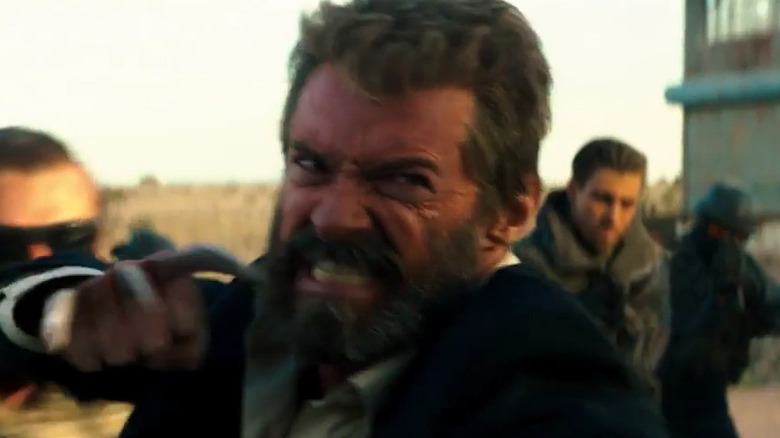 Wolverine fighting in Logan
