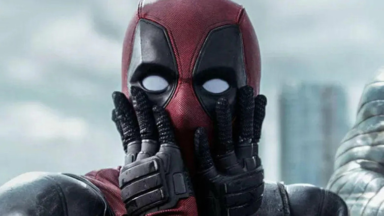 Deadpool shocked face