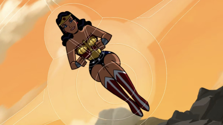 Batman: The Brave and the Bold Wonder Woman flying in invisible jet