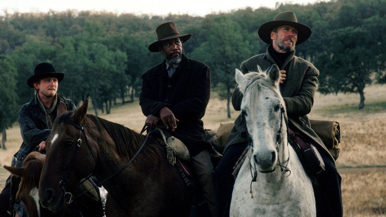 Morgan Freeman and Clint Eastwood in Unforgiven