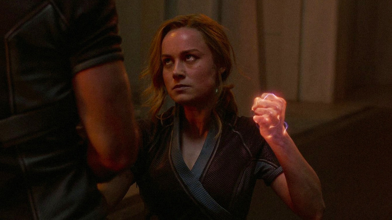 Brie Larson as Carol Danvers in Captain Marvel