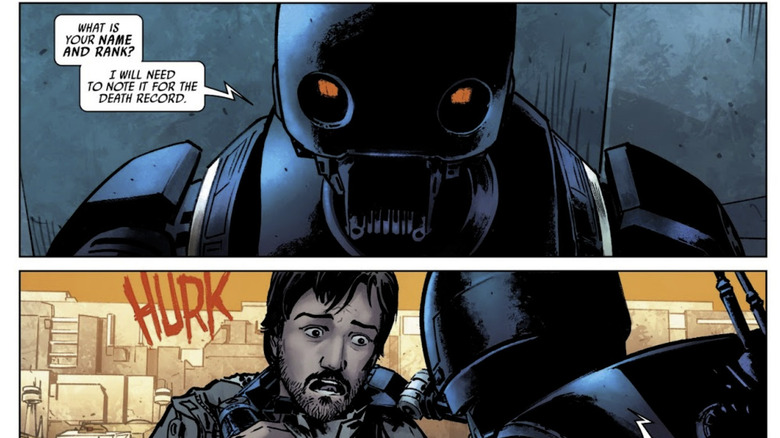 The comics origin of Cassian and K-2SO