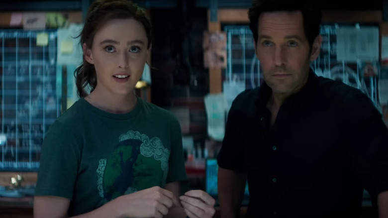 Kathryn Newton and Paul Rudd in Ant-Man and The Wasp: Quantumania